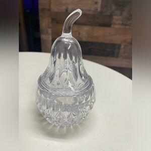 Beautiful vintage crystal glass pear
